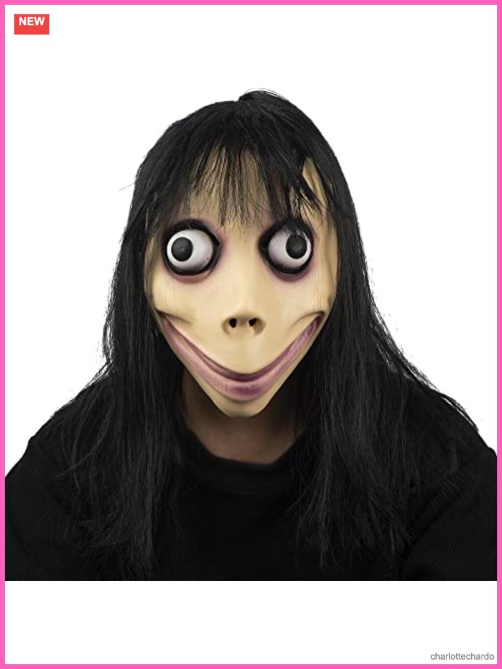 Scary Momo Mask Creepy Latex Cosplay Costume Adult One Size